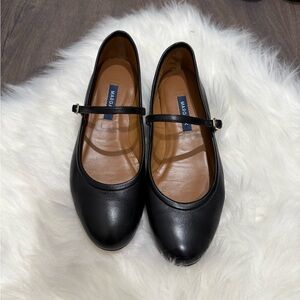 Black Mary Jane Flats